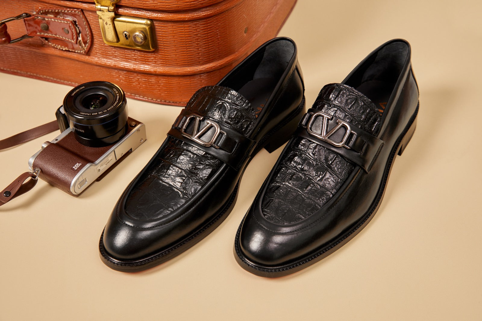 Amsterdam Black Bit Loafer Men Shoe - 3