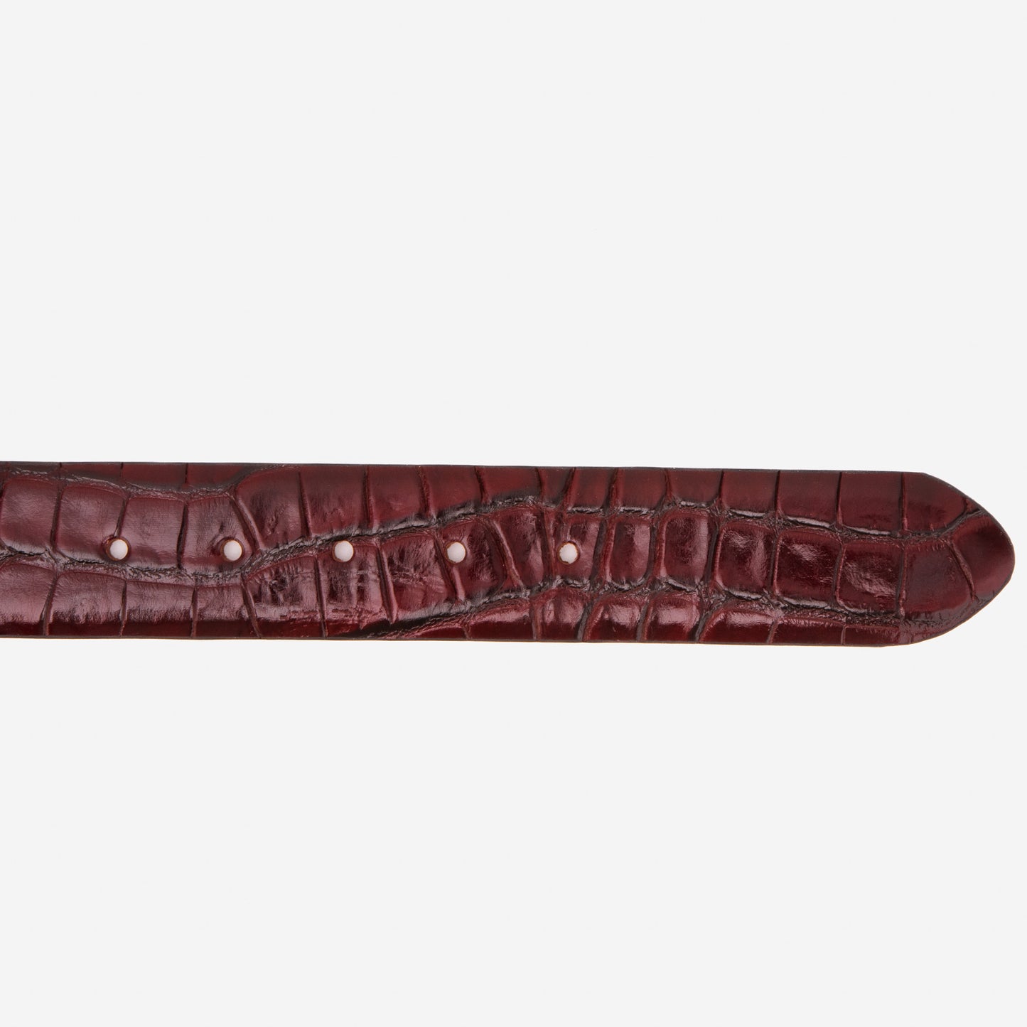 The Strat Burgundy Leather Belt