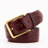 The Strat Burgundy Leather Belt