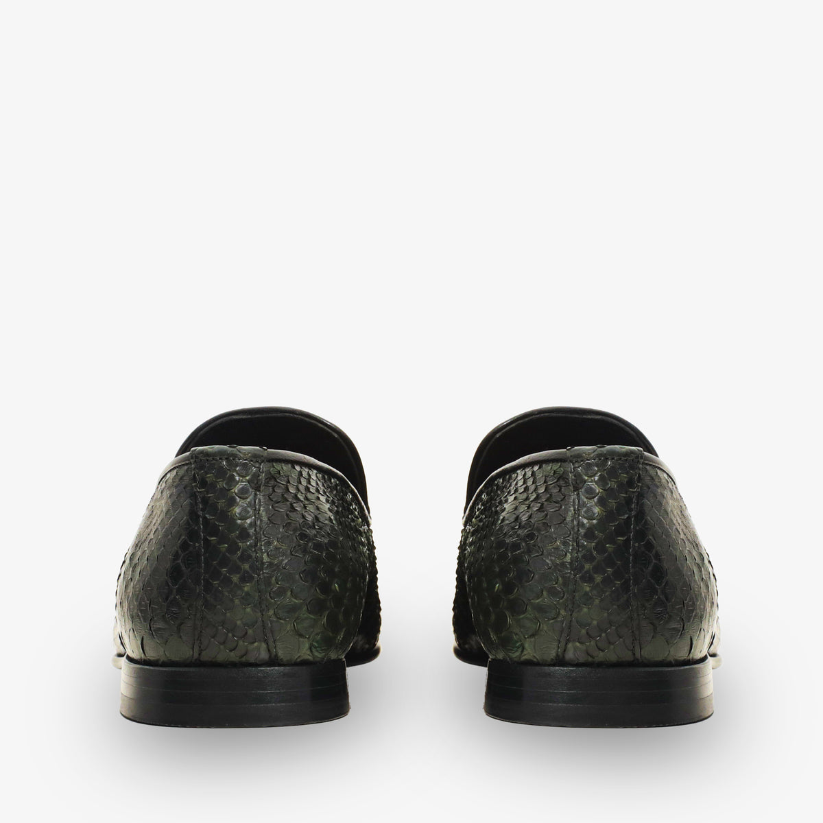 The Bethesda Green Pyhtn Skin Leather Tassel Loafer Men Shoe