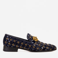 The Vicino Shoe Navy Blue Bit Dress Loafer Men Shoe