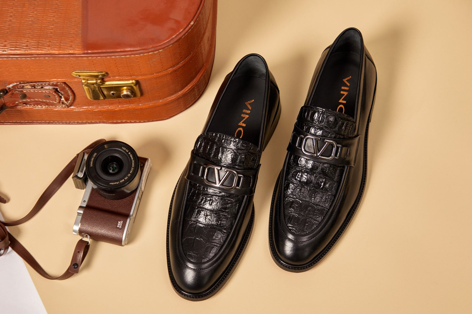 Amsterdam Black Bit Loafer Men Shoe - 10
