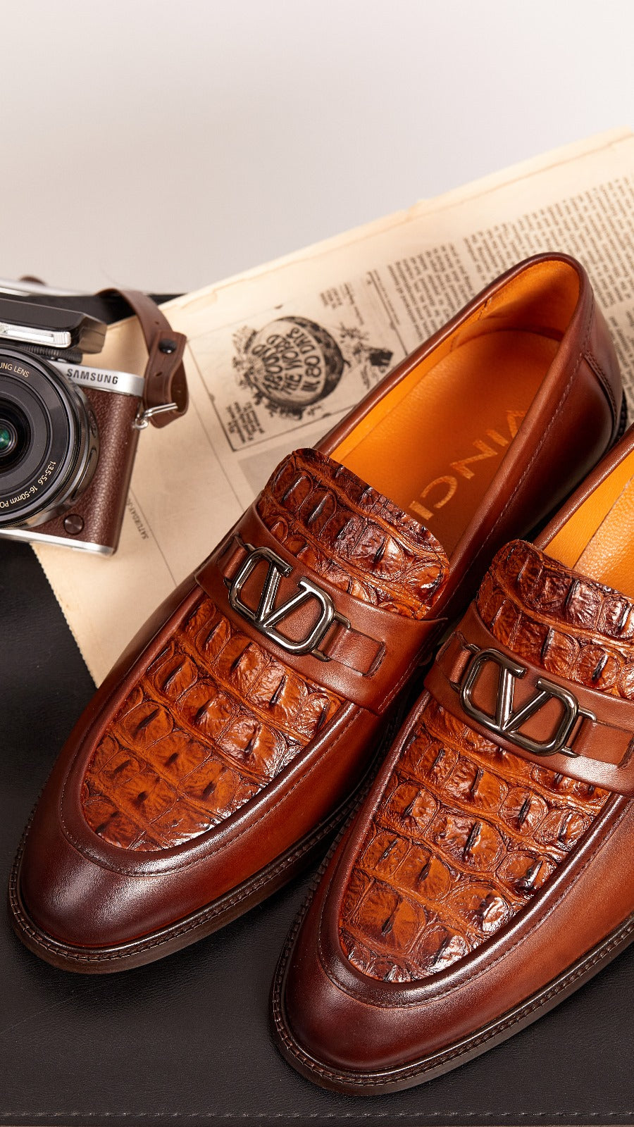 Amsterdam Tan Bit Loafer Men Shoe - 6