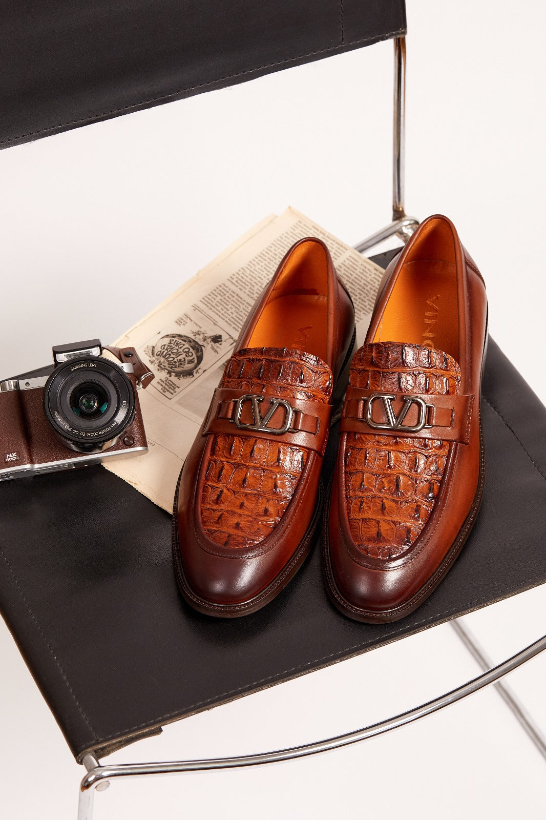 Amsterdam Tan Bit Loafer Men Shoe - 7