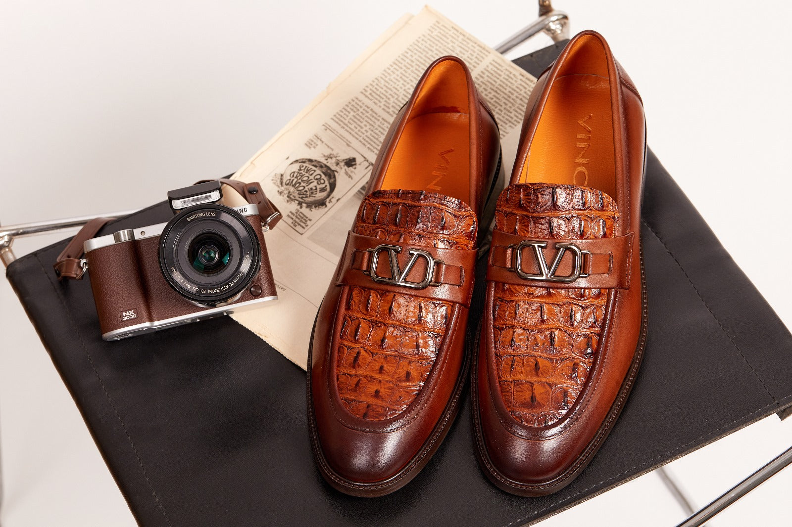 Amsterdam Tan Bit Loafer Men Shoe - 8