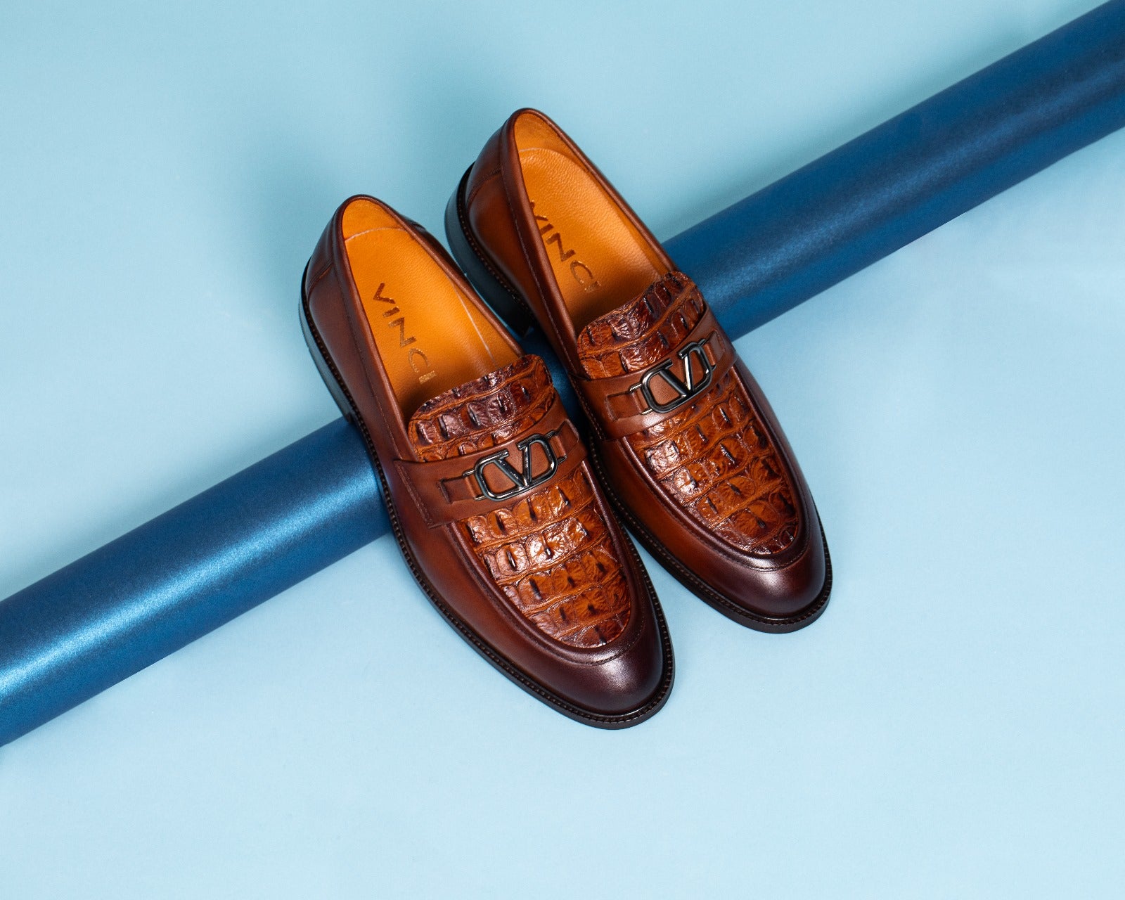 Amsterdam Tan Bit Loafer Men Shoe - 9