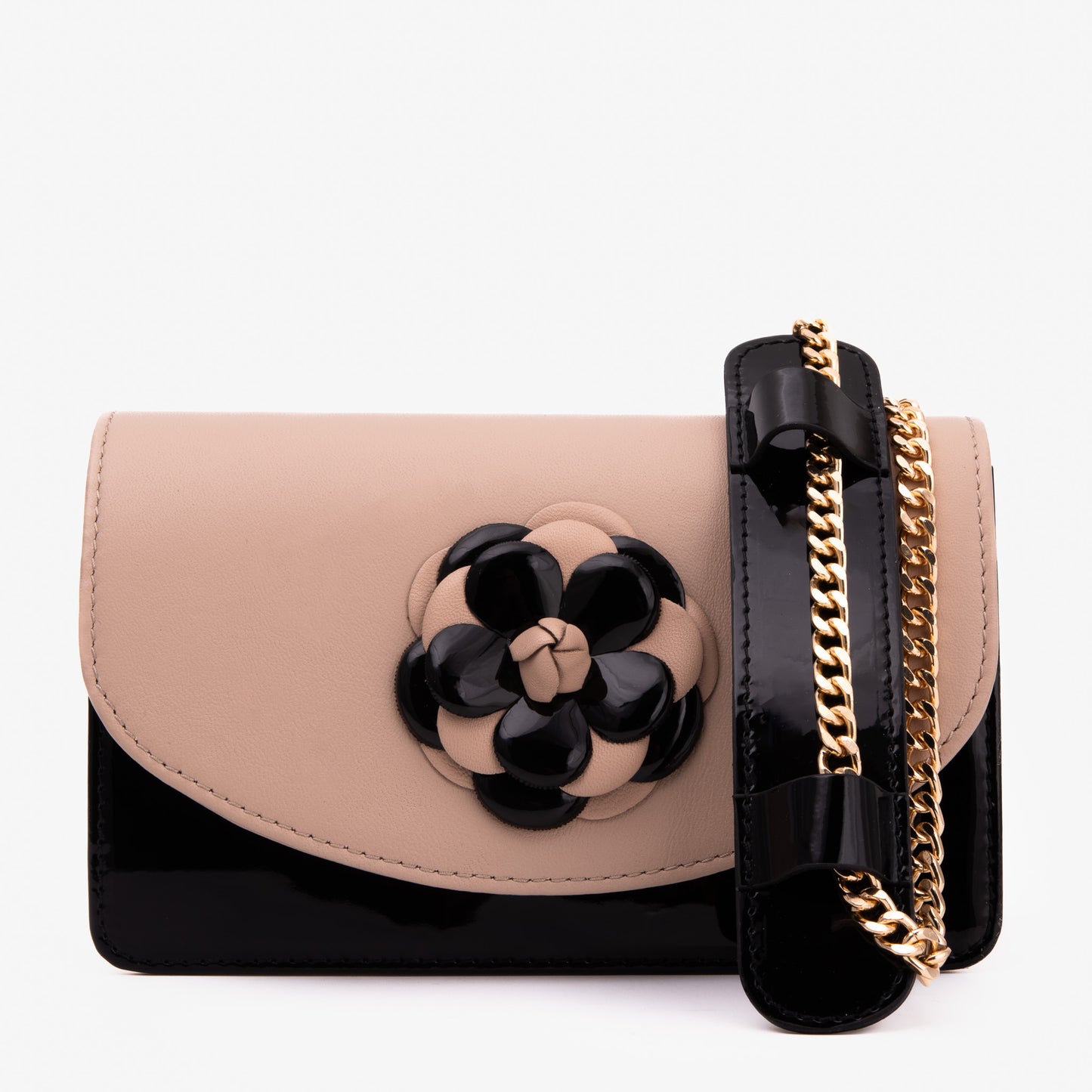 El bolso de mano de cuero beige Diva