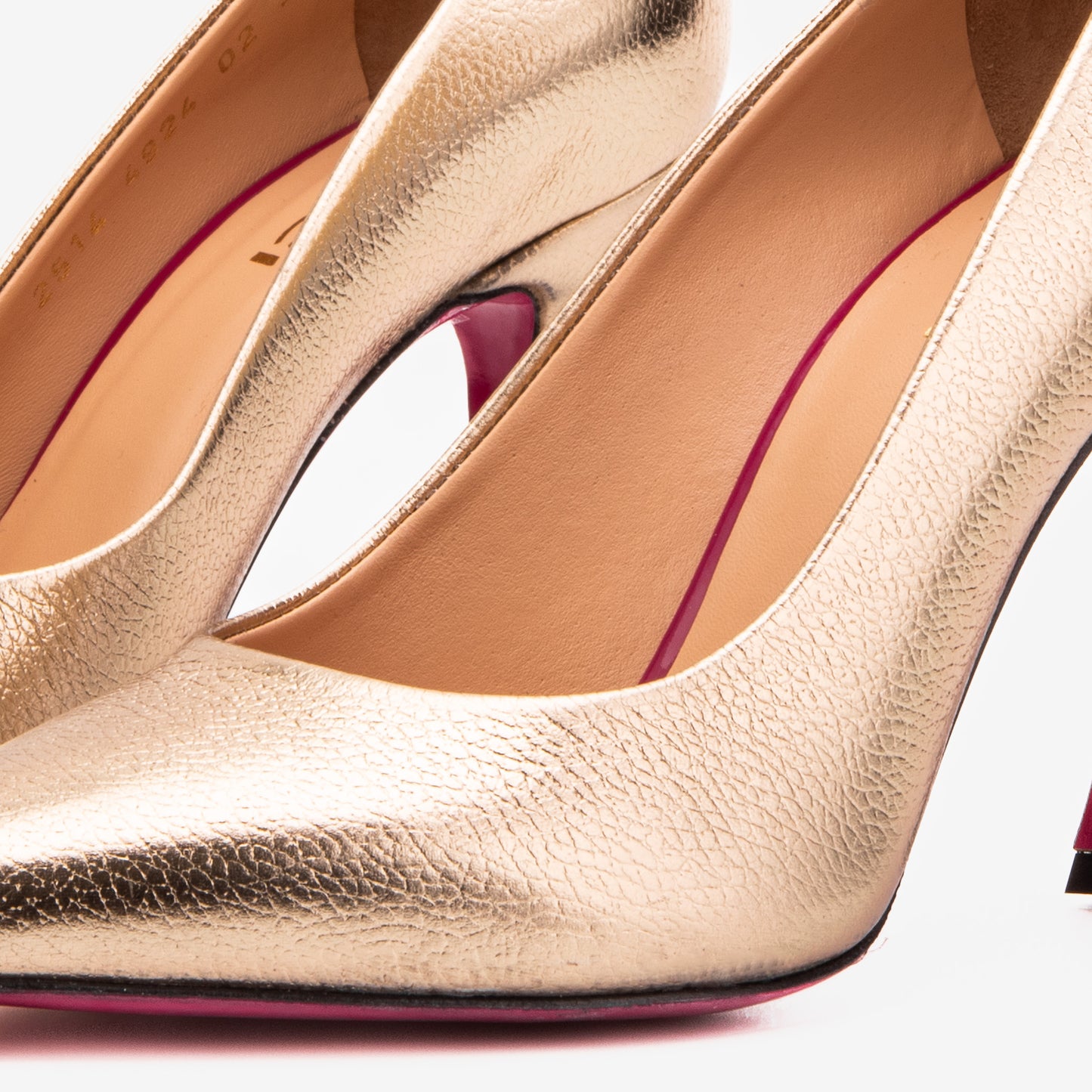 The Belladonna Metallic Gold Leather Women Pump