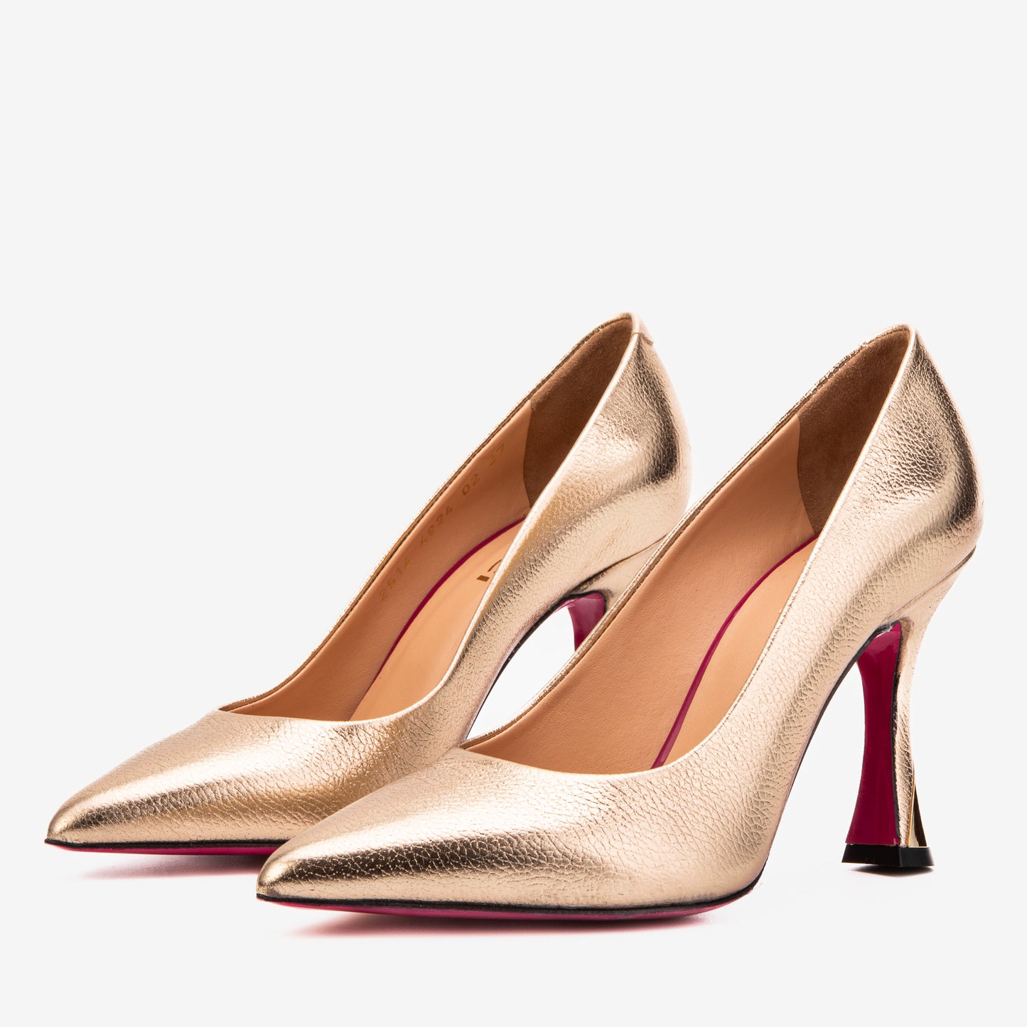 The Belladonna Metallic Gold Leather Women Pump