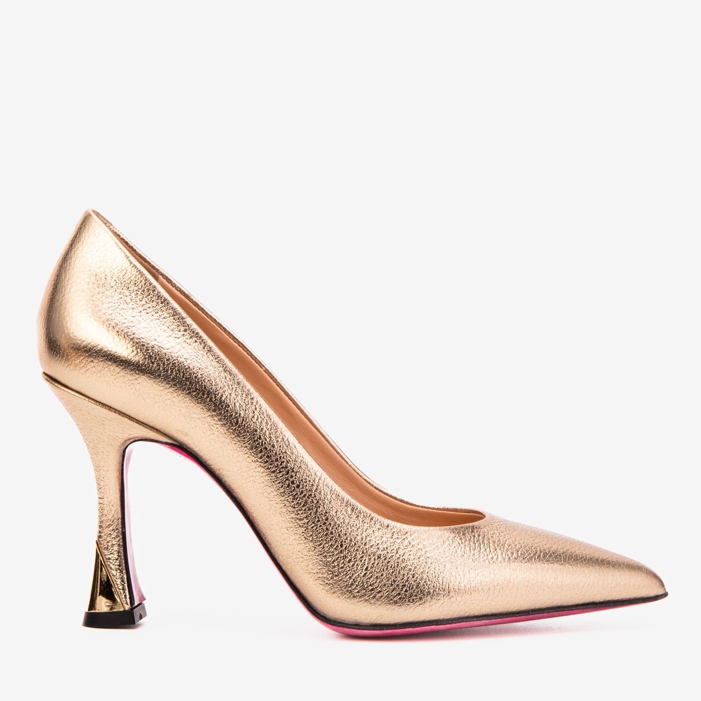 The Belladonna Metallic Gold Leather Women Pump