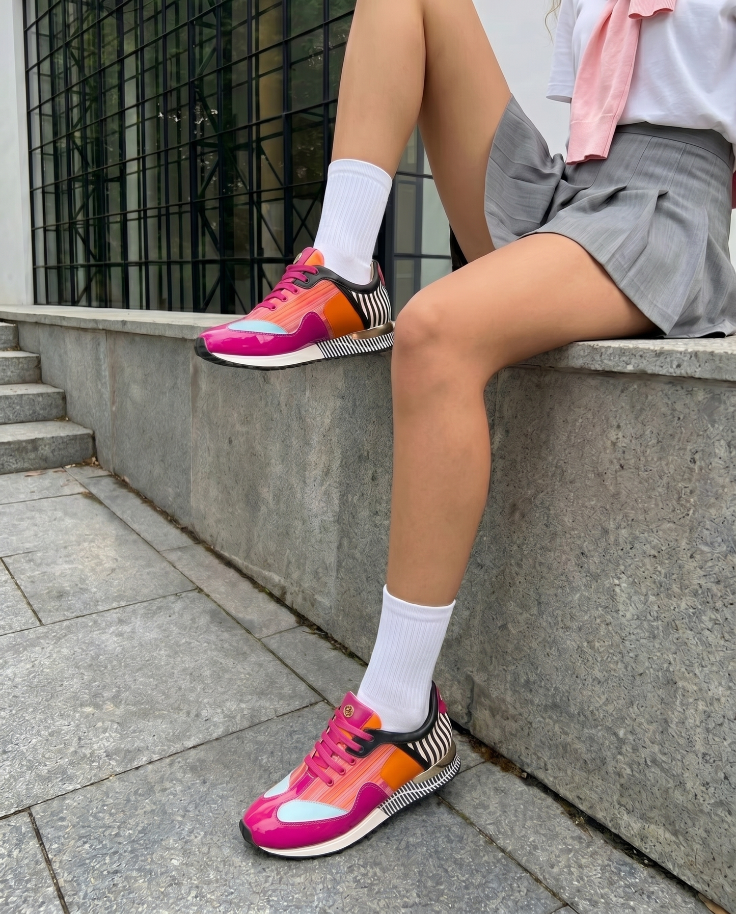 Santa Amaro Multi Color Fuchsia Women Sneaker