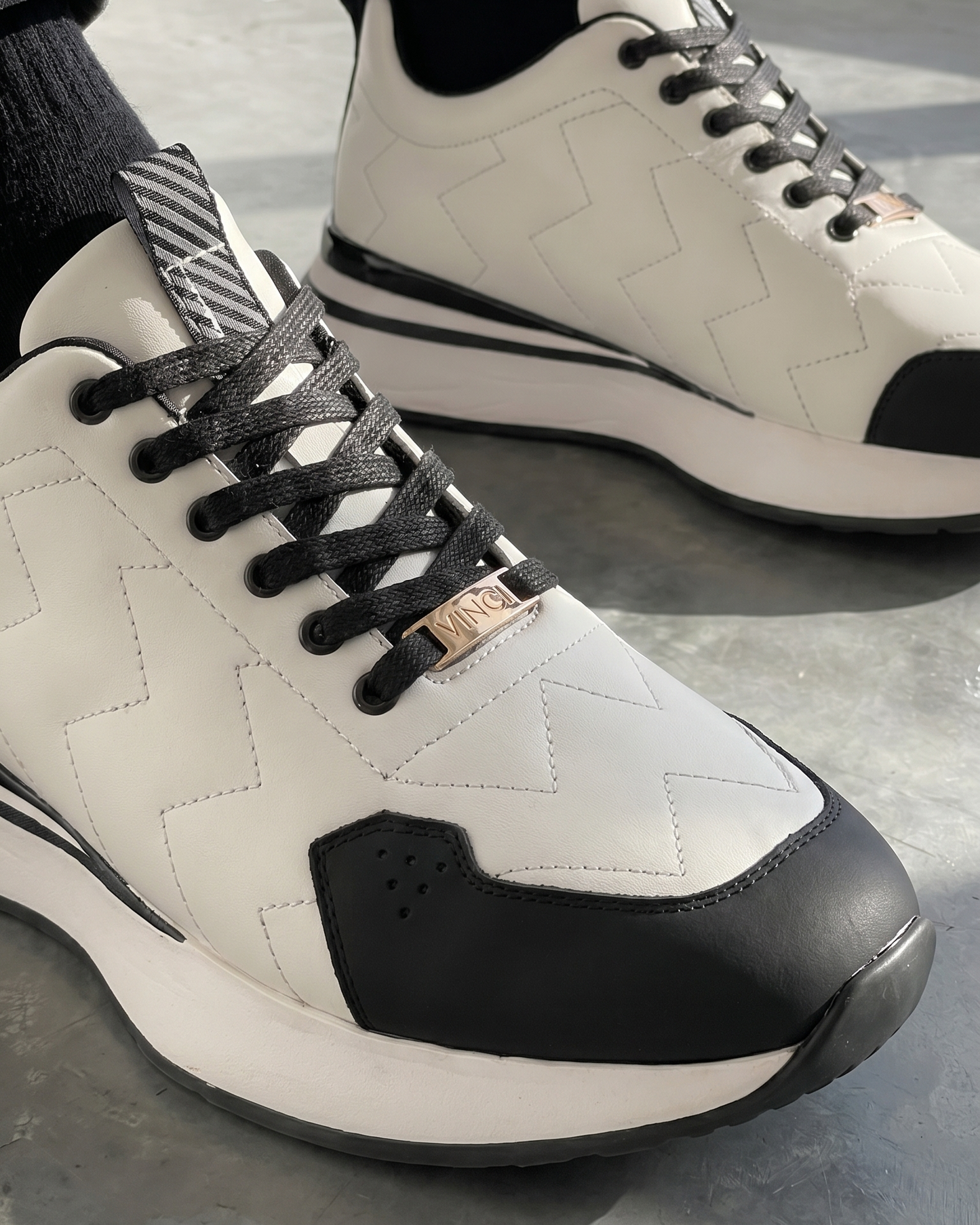 The Veneto White Leather Men Sneaker