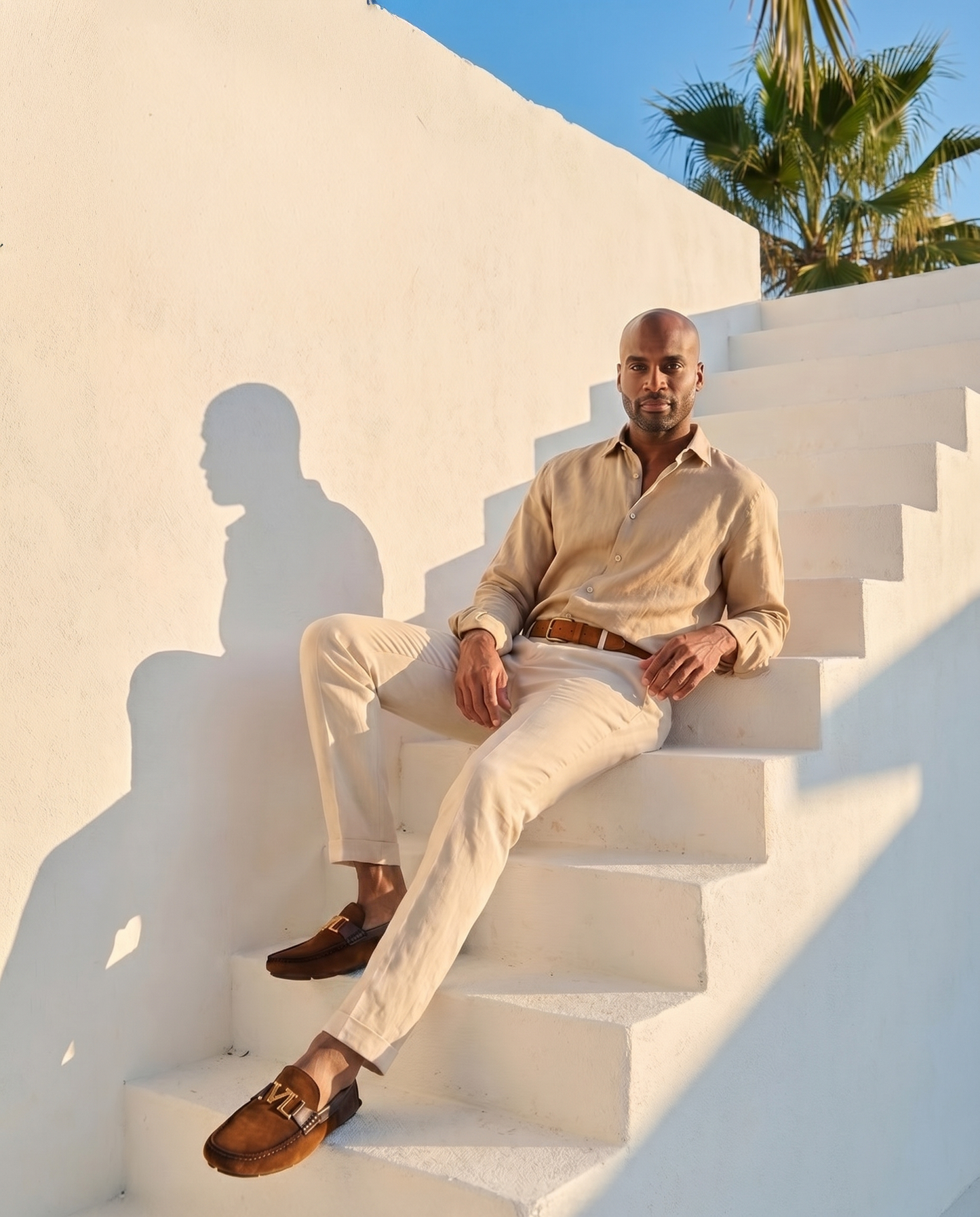The Lucento Tan Suede Driver Loafer