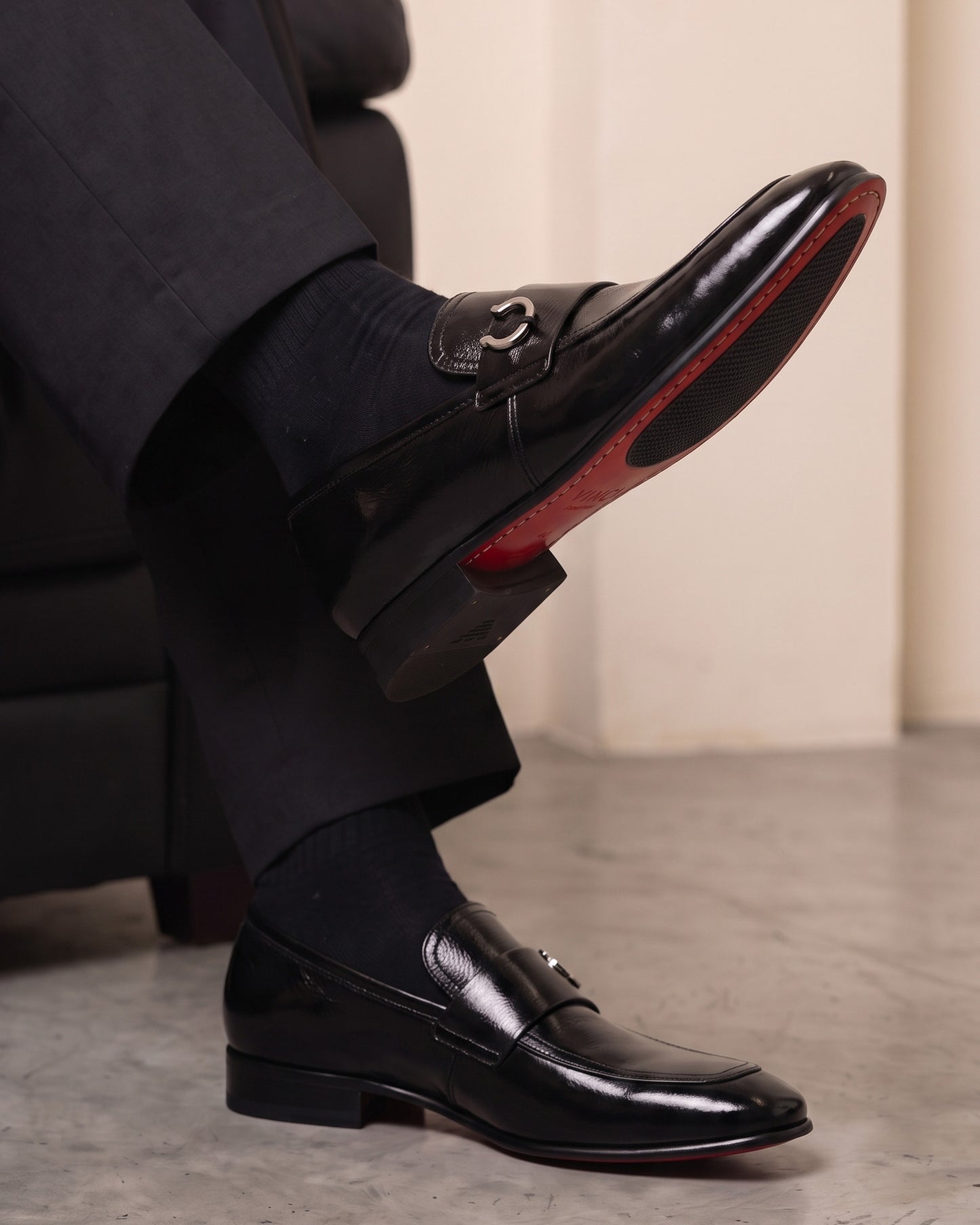 The Blackwell Black Patent Bit Loafer Men Shoe