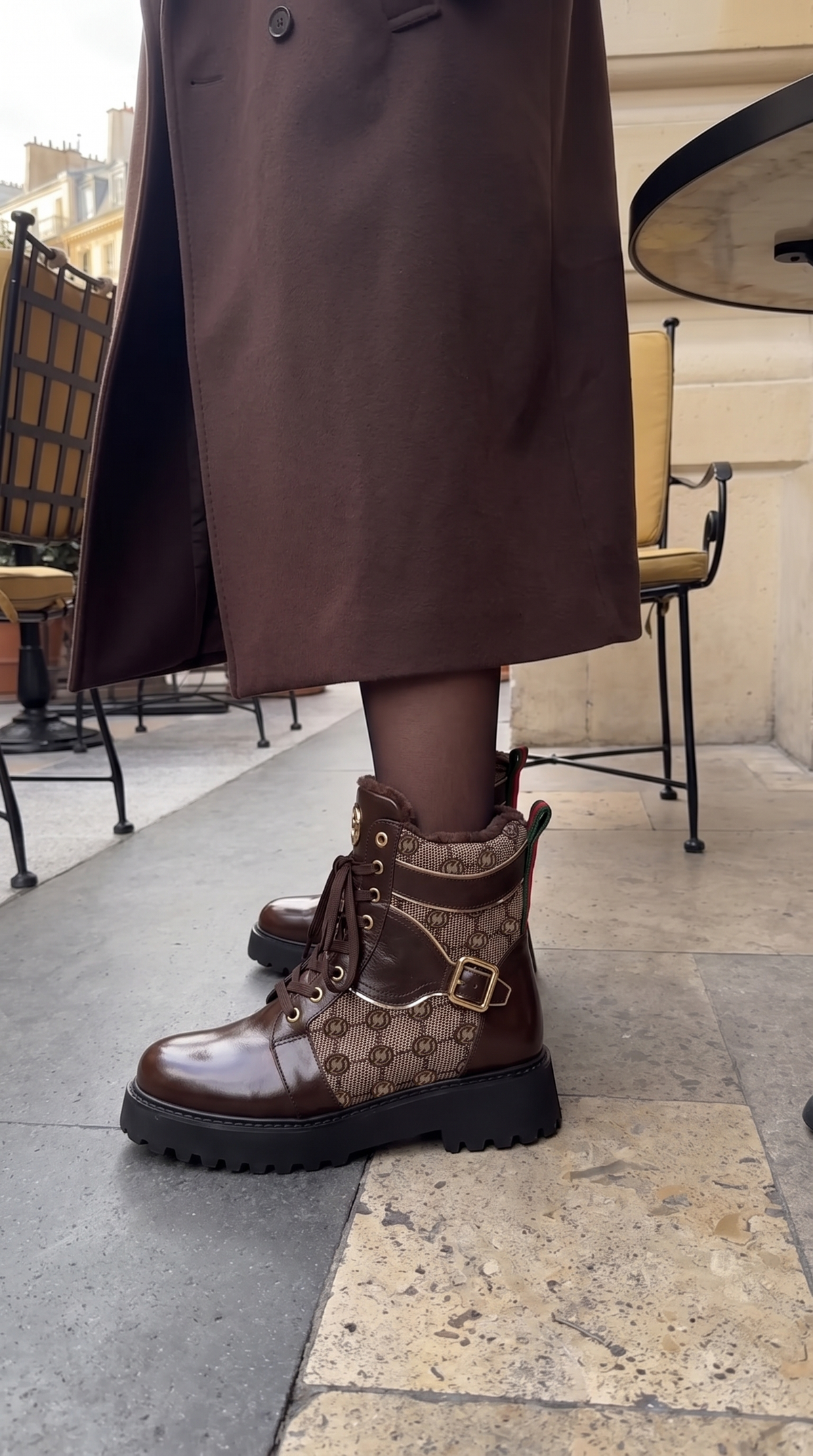 The Boston Brown Leather Lace-Up Ankle Women Boot With a Side Zipper