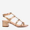 The Nejapa Gold Studded Leather Women Sandal