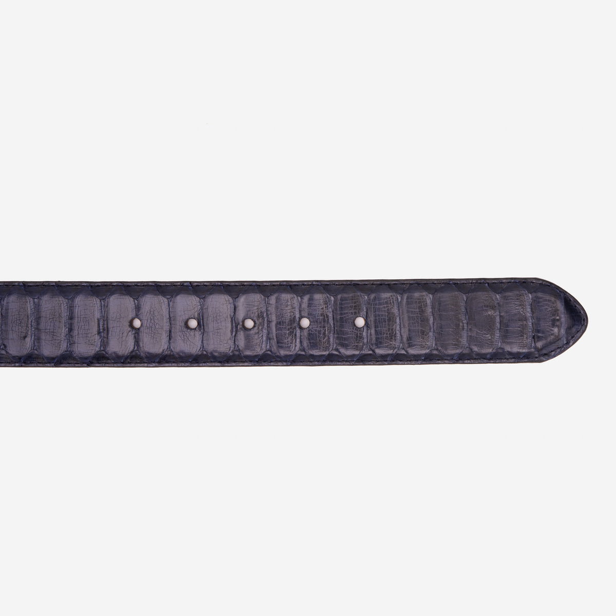 The Boss Dark Navy Blue Pythn Snk Leather Belt
