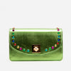 El bolso de mano de cuero verde Caris