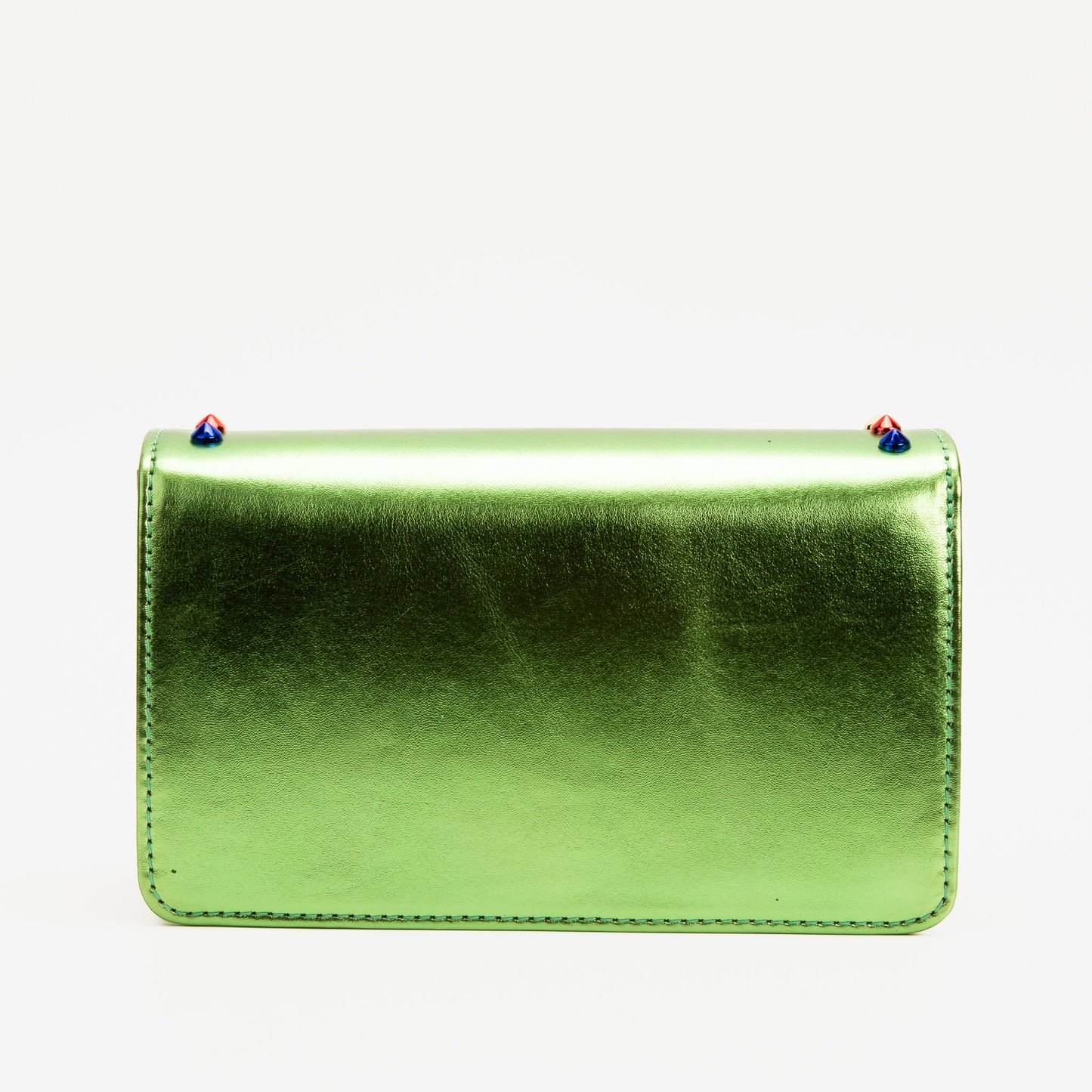 El bolso de mano de cuero verde Caris