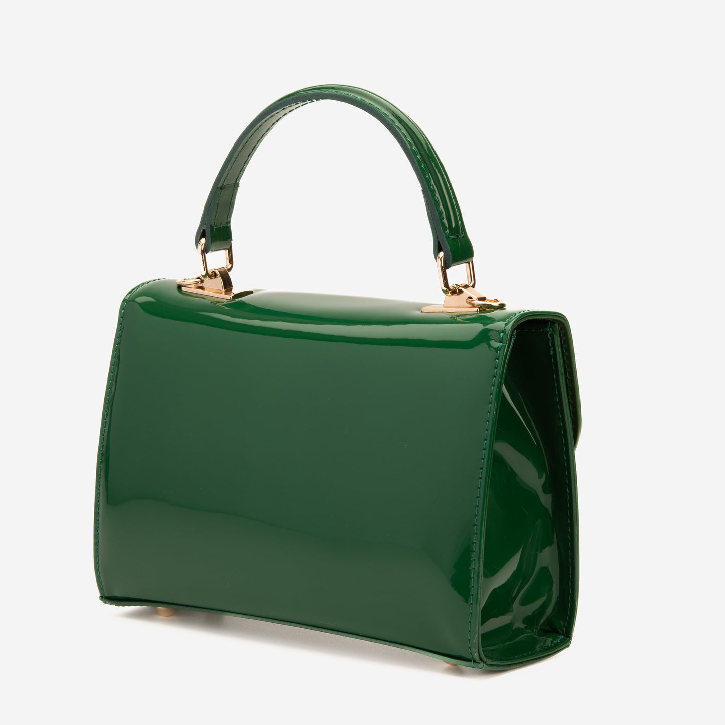 La bolsa de mano de cuero verde Rosalinda