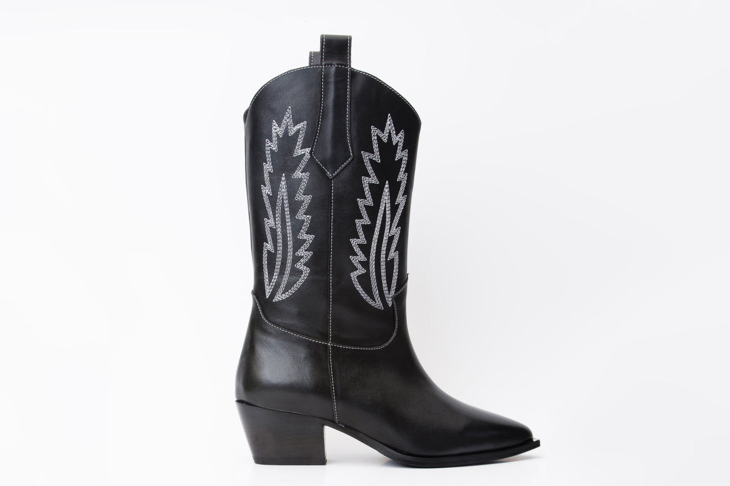 The Togg Black Leather Cowboy Women Boot Final Sale!