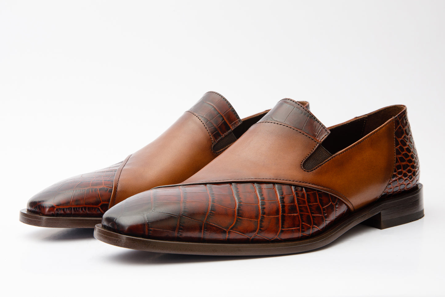 Mocasín de cuero color canela Mississippi para hombre