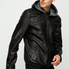 The Byron Ribi Black Leather Men Jacket