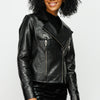 The Deytona Black Leather Women Jacket