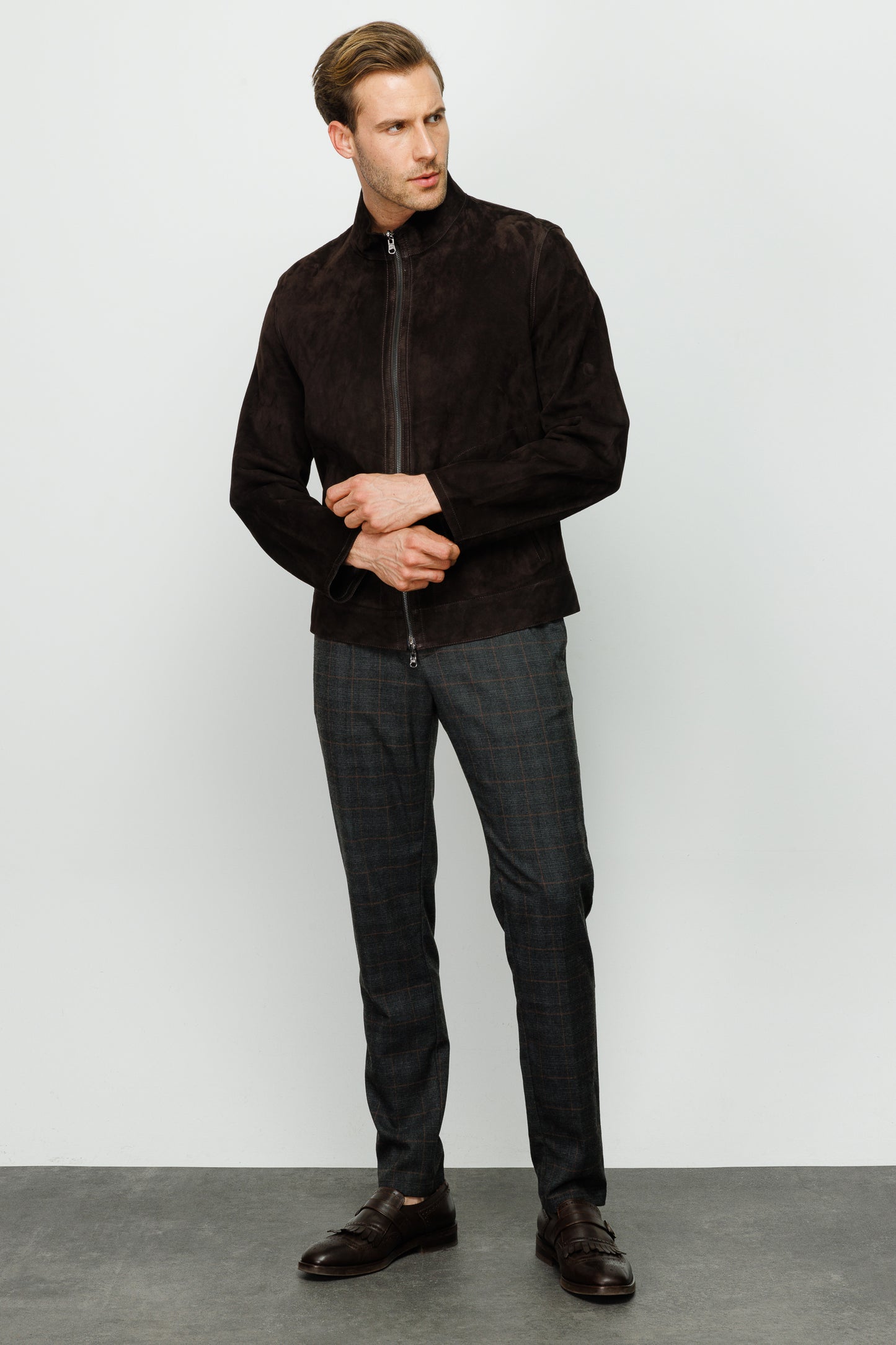 La chaqueta de cuero negra Alba para hombre 