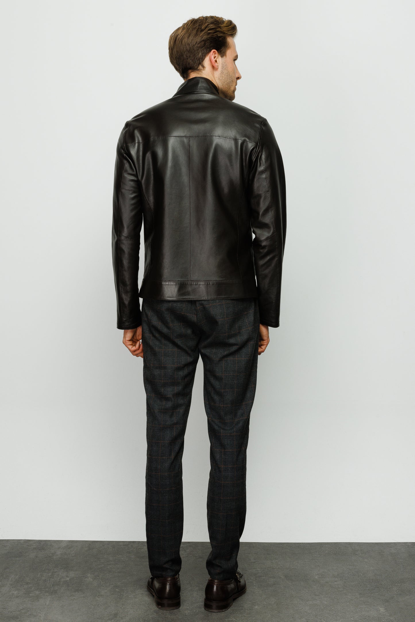 La chaqueta de cuero negra para hombre de Del Rio 