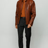 The Blanchard Brown Leather Men Jacket