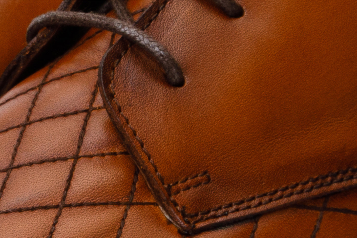 Bota de hombre con cordones y cremallera en piel marrón Zeus