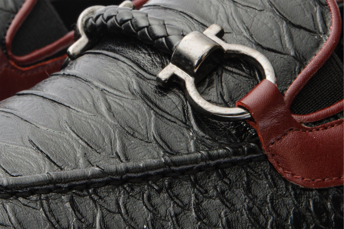 The Milano Black Shoe Bit Loafer Men  Shoe Final Sale!