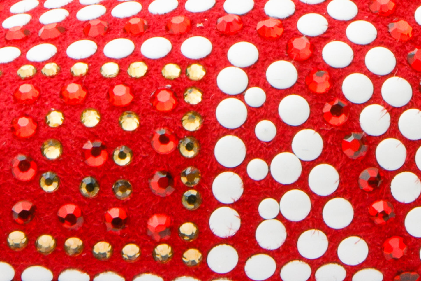 Zapatos de salón Nampula de piel con purpurina roja para mujer 