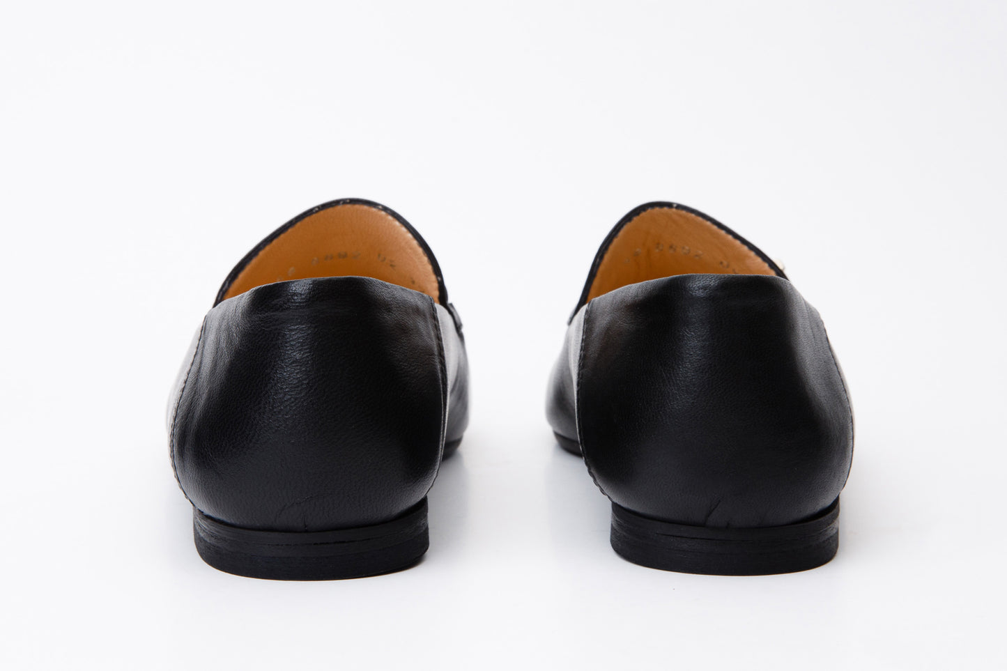 Luanda Black Leather Women Flat Shoe - 4
