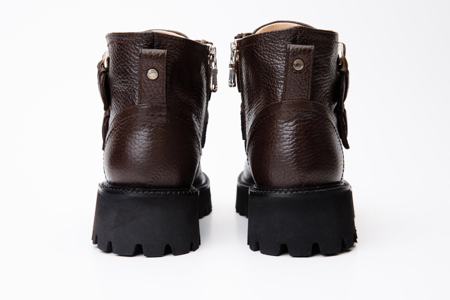 The Harry Brown Leather Double Monk Ankle Women Boot Final Sale!