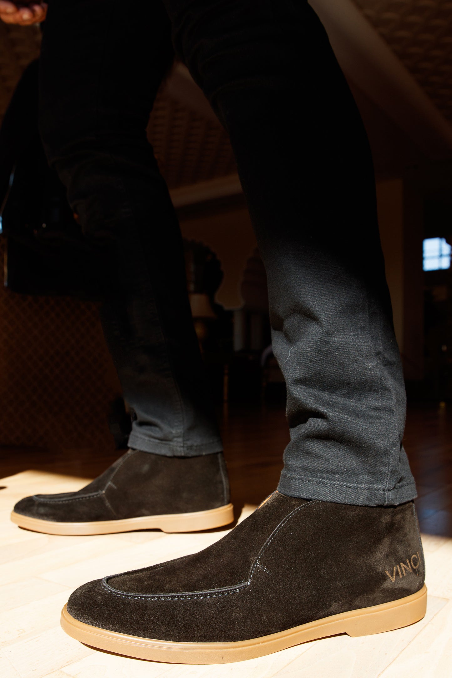 The Belek Black Open Walk Suede Leather Men Boot Final Sale!