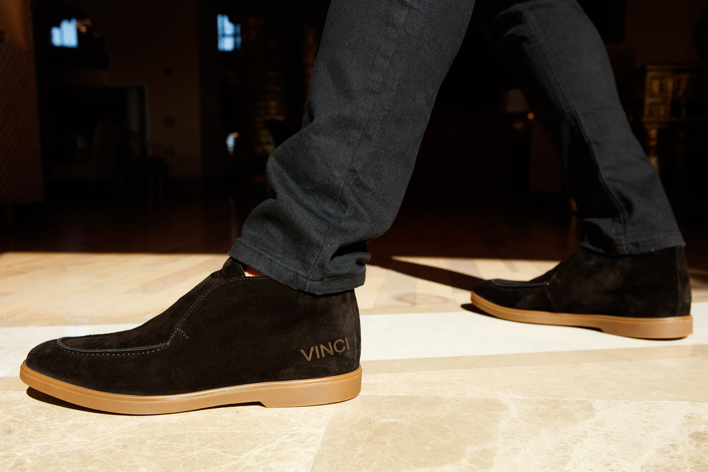 The Belek Black Open Walk Suede Leather Men Boot Final Sale!