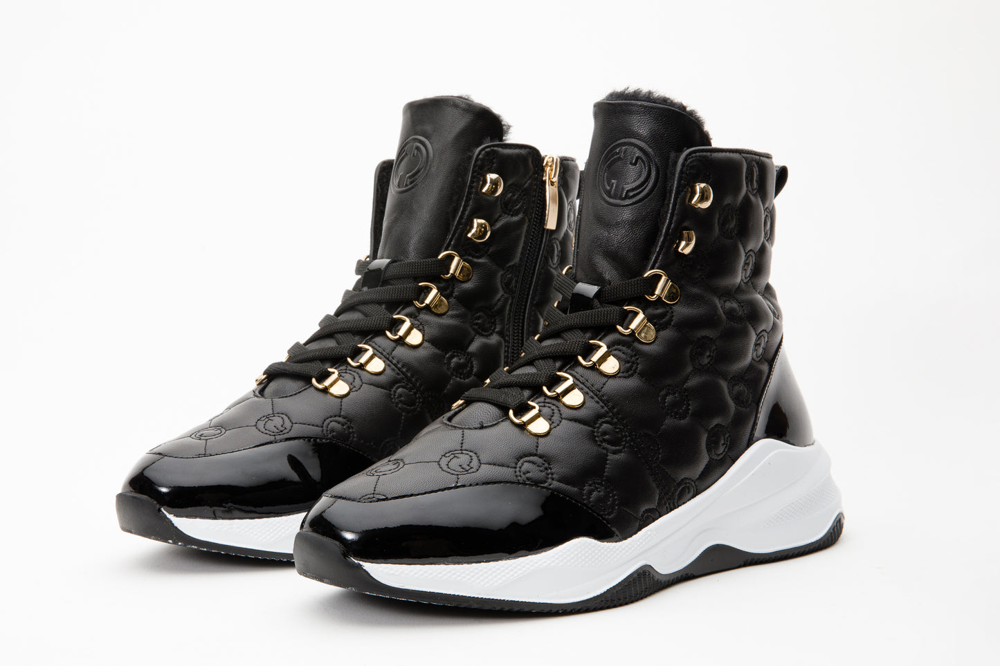 The Cambridge Black Quilted Leather Ankle Women Boot Final Sale!