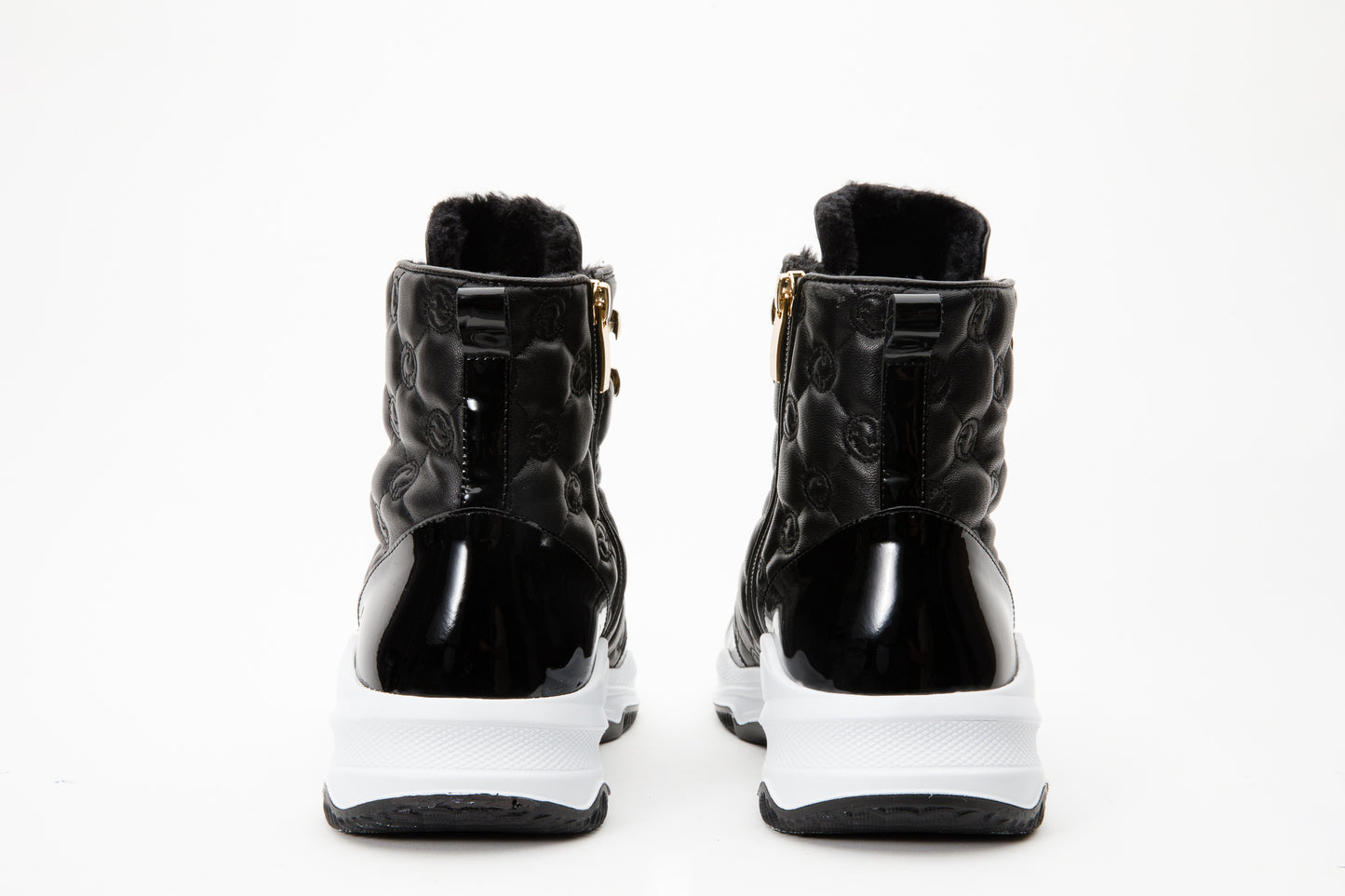 The Cambridge Black Quilted Leather Ankle Women Boot Final Sale!