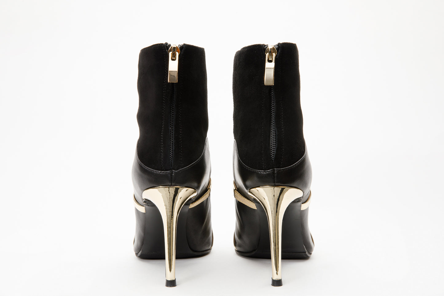 The Manila Black Leather Ankle Women Boot