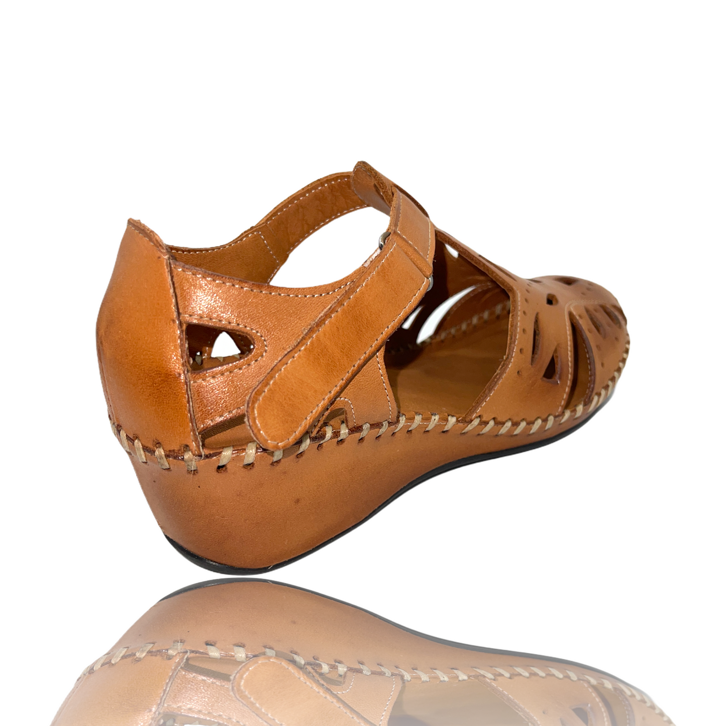 ¡Venta final de sandalias de cuero marrón Tonmawr!