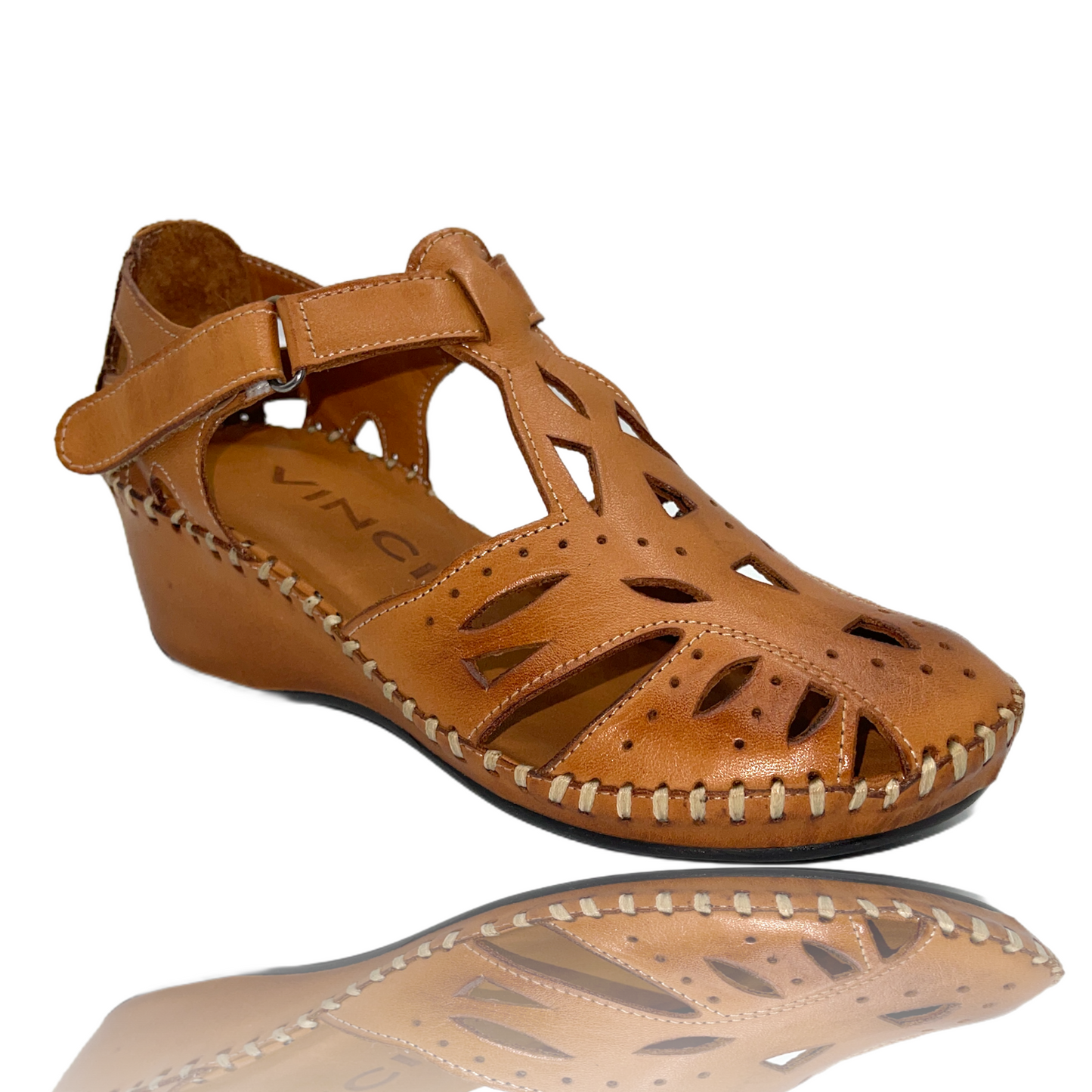¡Venta final de sandalias de cuero marrón Tonmawr!